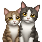 emoji with two cats sticker