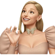 smiling girl in elegant dress sticker