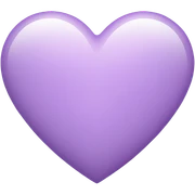 Light purple heart sticker