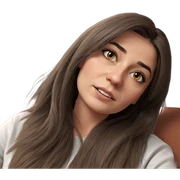 realistic portrait of girl sticker