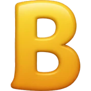 Alphabet B sticker
