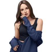 realistic portrait of girl sticker