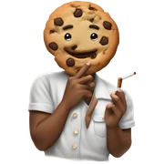 Cookie smoking a cigarette  sticker