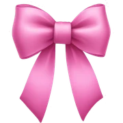 pink bow sticker
