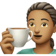 Tea sip sticker