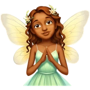 Brown skin fairy sticker