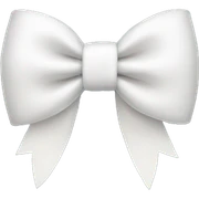 White bow sticker