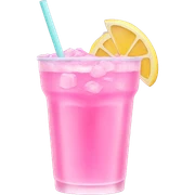 Pink aesthetic drink sticker