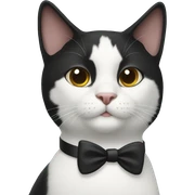 tuxedo cat sticker
