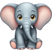 Baby elephant sticker