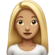 Girl with long  hair and lashes  sticker