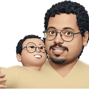 smiling boys with glasses sticker