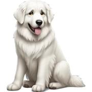 Great Pyrenees sitting sticker