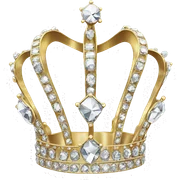 small silver gold crown diamond tiara sticker