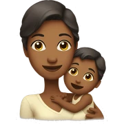 Mother with her Baby  sticker