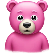 Pink bear sticker