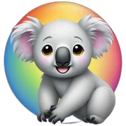 Koala rainbow sticker