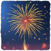 Fireworks sticker