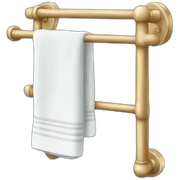 a towel rack sticker