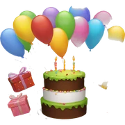 Happy birthday text sticker