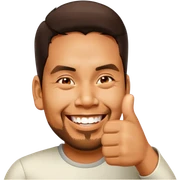 Filipino man giving thumbs up sticker