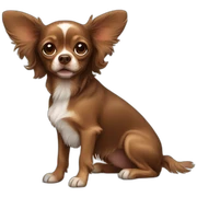 Brown Chihuahua spaniel sticker