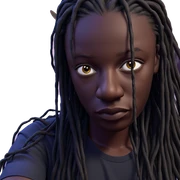 dark-skinned male with dreadlocks sticker