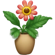 flower and leaf still life sticker
