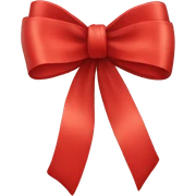 red bow sticker