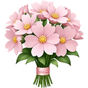pale pink flower bouquet  sticker