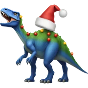 Dinosaur Christmas  sticker