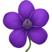 purple flower  sticker