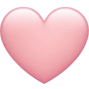 Light pink heart emoji sticker