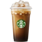 Starbuck ice coffee with ice cubes sticker
