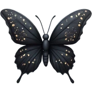 Black butterfly  sticker