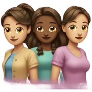 trio de amigas sticker
