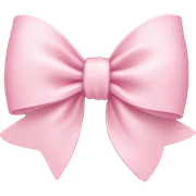 light pink bow sticker