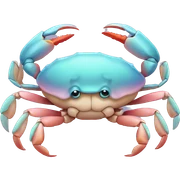 Pastel Crab sticker