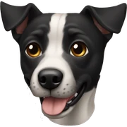 Perro negro sticker