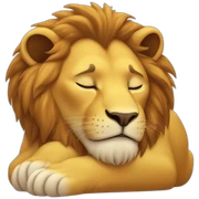 Lion sleeping sticker