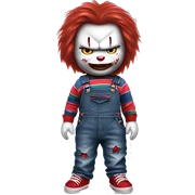 Chucky hello kitty  sticker