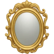 vintage golden mirror sticker