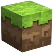 Minecraft dirt block sticker