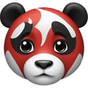 Panda rojo sticker