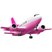 pink airplane sticker