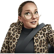girl in leopard print car sticker