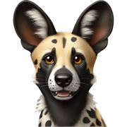 African wild dog sticker