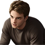 realistic portrait of boy sticker