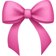 Pink bow sticker