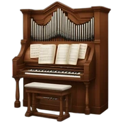 Church organ sticker